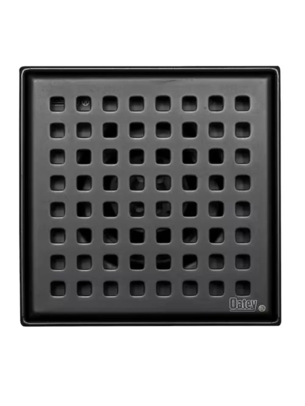 Oatey Designline 4 in. x 4 in. Stainless Steel Square Shower Drain Matte Black